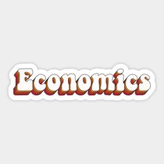 the word'econics'in red and orange letters on a white background