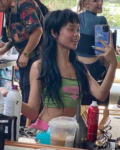 —★ hair Curly Microbangs, Long Mullet Straight Hair, Queenie Mae, Rat Tail Haircut, Baby Bangs Long Hair, Long Mullet, Punk Hair, Alternative Hair