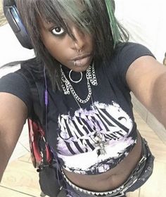 Black Scene Kid, Black Emo Girl, Scene Girl Fashion, Black Scene, Black Alt, Alternative Subcultures, Emo People, 2000s Scene, Emo Princess