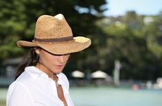 Women's Tahiti Cowboy Sun Hat – Wallaroo Hat Company Beach Cowboy Hat, Beach Cowboy, Tropical Jewelry, Sun Protection Hat, Woven Raffia, Woman Beach, Upgrade Your Style, Cowboy Hat, Tahiti