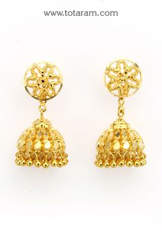 22 karat gold "detachable" jhumkas (buttalu) - gold dangle earrings

22 karat gold "detachable" jhumkas (buttalu) - gold dangle earrings elevate your style with these exquisite 22 karat gold "detachable" jhumkas (buttalu) from totaram jewelers. made in india, these dangle earrings are a perfect blend of traditional design and contemporary charm. crafted with utmost precision, these earrings are sure to make a statement. designed for women in the adult age group, these earrings are made of pure 2 Buttalu Gold, 22k Gold Earrings, India Gift, Gold Dangle Earrings, Gold Jewelry Indian, Gold Earrings Dangle, Gold Drop Earrings, Gifts For Adults, Screw Back Earrings