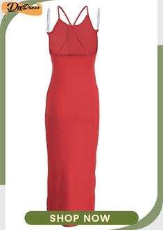 Red Sexy Solid High Opening Spaghetti Strap Pencil Skirt Dresses Fitted Bodycon Dress With Spaghetti Straps In Solid Color, Red Spaghetti Strap Bodycon Club Dress, Red Spaghetti Strap Bodycon Dress For Club, Pencil Skirt Dress, Fashion Games, Dress Skirt, Spaghetti Strap, Pencil Skirt, Spaghetti