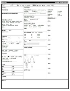 the medical records are shown in black and white, as well as an image of two people