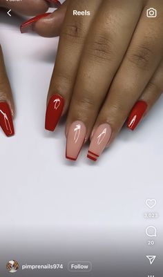 Minimalist Nails Red, Natural Hair Box Braids, Stylish Nails Designs, Dip Nails, Beauty Spot, Work Nails, Acrylic Nails Coffin Short, Acrylic Nails Coffin, Minimalist Nails