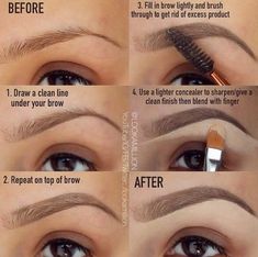 Tips para cejas perfectas. #elf #makeup #lovemakeup #CostaRica #face #puravida #maquillaje #rostrohermoso #amorpropio #mujerbella #mama #makeuplovers #cejasperfectas Make Up Mata, Obličejové Masky, Cool Makeup, How To Do Eyebrows, Tutorial Eyeliner, Membentuk Alis, Bentuk Alis, Mekap Mata