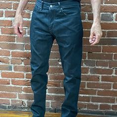 Levi's Made & Crafted Vintage Lmc 2011 505's Shuttle From 2011 W30 L32 Levi's Big E Pocket Tab Hidden "Ghost" Arcs These Are Gorgeous In A Dark Indigo Wash And Tapered Leg. The Denim Is 100% Cotton, No Stretch, Nice And Rigid. Hidden "Ghost" Arcuates That Are Barely There On The Back Pockets. They Are Like An Impression In The Denim. So Cool. These Close With A Ykk Zipper. Levi's Big E On The Pocket Tab. Purchased In 2012 From The Made & Crafted Showroom In Dtla Shortly After Made & Crafted Launched In 2009. I Believe They Were Switching Over To The Printed Logo At The Time Rather Than The Cursive. I Have An Lmc 501 / L01 Listed Right Now With Cursive Logo On The Leather Patch Fro Cursive I, Levi's Selvedge Cotton Jeans, Levi's Slim Fit Denim Jeans, Cursive Logo, Levi's Full-length Blue Jeans, Taper Jeans, Levi's Blue Slim Fit Jeans, Levi's Blue Five-pocket Pants, Vintage Indigo