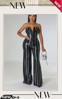 New Sequin Tube Top Sexy Nightclub Jumpsuit Sequin Tube Top, Product Name, Tube Top, Night Club, Sequin, Jumpsuit