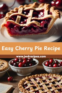 an easy cherry pie recipe with fresh cherries