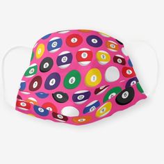 Pink Pool Balls Cute Sports Print Cloth Face Mask Pink Pool, Kids Themed Birthday Parties, Sports Decor, Play Pool, Sports Decorations, Sports Prints, 8 Ball, Cloth Face Mask, Theme Ideas