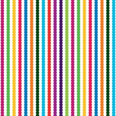 a colorful striped background with circles and dots in different colors, all on one side