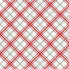 a red and green plaid pattern on white paper