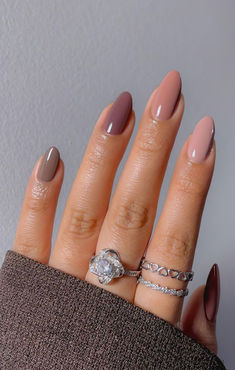 Early Fall Nails, Brown Nails Design, Nagellack Trends, Fall Nail Trends, October Nails