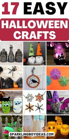 17 easy halloween crafts for kids that are fun and simple to do with the kids