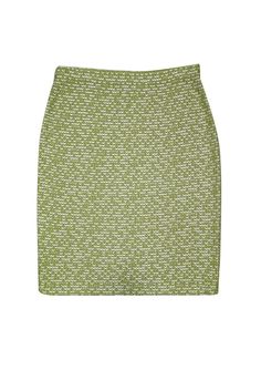 Step into the limelight with this playful knit number from St. John. Made with an eye-catching texture, this vibrant lime green skirt features a timeless pencil silhouette and refined knee-length. Its versatile design makes it a perfect match for any top, whether it's a silky blouse or a cozy sweater. Size M 51% Rayon, 38% Wool, 11% Acrylic Pull-on Elastic waistband Pencil silhouette Waist 30.25" Length 23.5" Lime Green Skirt, Pencil Silhouette, Knit Pencil Skirt, Silky Blouse, White Texture, Cozy Sweater, Weekend Wear, Green Skirt, Textured Knit