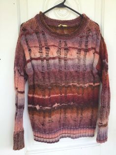 Multi colors. Size Small  measuring 39" bust 22" sleeves and 25" length.... Womens Cable Knit Sweater, Cable Knit Sweater Womens, Loose Knit, Autumn Colors, Gianni Bini, Cable Knit Sweater, Cable Knit, Fall Colors, Alpaca