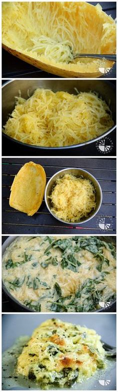 the steps to make spinach casserole with cheese