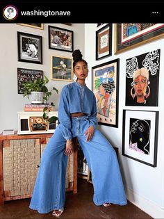 Looks Street Style, Looks Chic, New Classic, Looks Style, Denim Jumpsuit, Looks Vintage, Wear It, Jean Outfits, Look Fashion