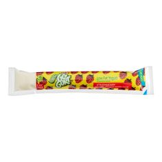 a tube of gummy fruit yogurt on a white background