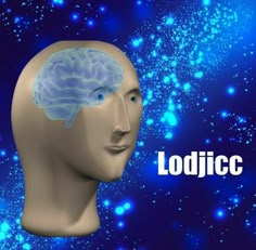 a head with a brain on it and the words lodiicc above it