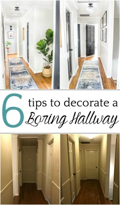 six steps to decorate a boring hallway