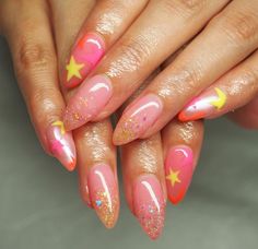 Fun Nails Designs, Funny Fruit, Really Cute Nails, Nail Envy, Star Nails, I Love Makeup, Beautiful Nail Art