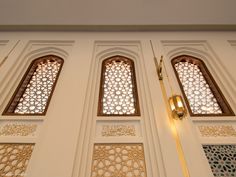 the door is decorated with intricate designs