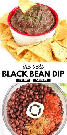 the best black bean dip recipe is made with only three ingredients