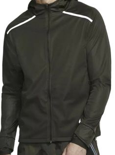 Men's Nike Shield Hooded Running Jacket Sequoia XXL BV4880-355. Condition is New with tags. Shipped with USPS Priority Mail. Running Jacket, Men's Nike, Priority Mail, Motorcycle Jacket, Nike Men, Running, Nike, Tags