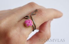 Peony ring Pink flower floral ring Peony jewelry Wire wrapped ring Polymer clay flower Rose ring light ring Pink ring Peony Flower Gift ring ONLY FOR ORDER  To make a ring similar to this I need 1-2 weeks to work. +delivery time (about 1-3 weeks)   Peony ring, adjustable flower ring      (size may regulate between 6-10 USA) Base of the ring is copper wire. Flower made of polymer clay. Ring is finished with a beautiful turquoise patina. Your ring will arrive attractively packaged in a paper gift Wire Flower Ring Tutorial, Peony Jewelry, Peony Ring, Ring Polymer Clay, Pink Flower Necklace, Polymer Clay Ring, Clay Ring, Wire Wrapped Ring, Ring Flower