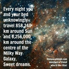 an image of the sky and stars with a quote about it that says, every night you