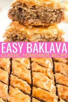 baklaa is an easy homemade dessert recipe