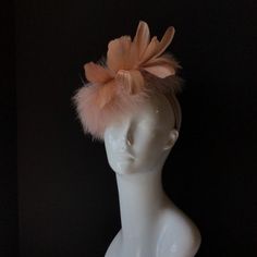 Blush Pink Fascinator, Women Tea Party, Masquerade Mask Women, Couples Masquerade Masks, Hat Tea Party, Kentucky Derby Fascinator, Pink Fascinator, Derby Fascinator, Hat Wedding