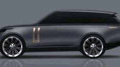 the concept car is shown in black and gold, with white rims on it