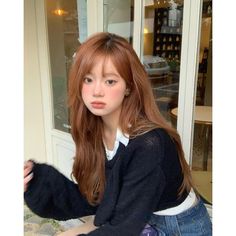 Light Brown Orange Hair, Orange Brown Hair, Red Orange Hair, California Hair, Hair Color Asian, Korean Hair Color, Fashion Technology, Ginger Hair Color