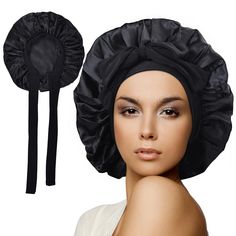 PRICES MAY VARY. Protecting Hair: The sleep bonnet is made of silk like satin, which is silky smooth, soft, and has good water retention properties. It can help the hair lock in moisture to the maximum extent, prevent frizz and splitting, and keep the hair soft and shiny. Adjustable Head Circumference: The satin hair bonnet is equipped with a sufficiently long elastic adjustment band, which is soft, breathable, and comfortable enough to adapt to different head sizes. It is not easy to slip off after knotting and will not feel tight when worn all night. Maintaining Hairstyles: The silky and soft characteristics can effectively prevent hair from becoming messy and tangled during sleep, allowing you to wake up without worrying about hairstyles. Spacious Design: The size and interior space of Satin Bonnet Natural Hair, Tie A Turban, Mini Twists Natural Hair, Vacation To Hawaii