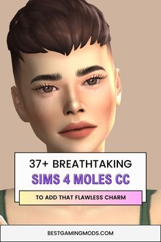 These 37+ beautiful Sims 4 moles cc options are just what you need! I found some amazing Sims 4 skin details that add the cutest  Sims 4 moles cc, from subtle to bold, and they work so well on male Sims too! 🌱 They’re perfect for giving each Sim a distinct look, and I love how they add so much personality to their faces. It’s been so fun to mix and match these—my Sims have never looked so real! #Sims4Moles 
#Sims4MaleCC Sims 4 Skin Details, Sims 4 Skin, Male Sims, Makeup Cc