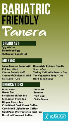 Panera Bread is known for its fresh-baked bagels, artisan sandwiches, and cozy soups. They offer a wholesome eating experience by blending healthy dining with quick service. Their extensive menu caters to all crowds, including those who have had bariatric surgery. The recommendations we have for you will help you pick Panera’s best bariatric-friendly dining options. Cozy Soups, What Can I Eat, Panera Bread, Bagels, Surgery, Soups, Sandwiches, Bread