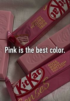 three bars of pink is the best color