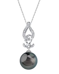 Formal Tahitian Pearl Necklace With Round Pendant, Luxury Tahitian Pearl Pendant Necklace, Tahitian Pearl Necklace With Pearl Pendant For Anniversary, Tahitian Pearl Necklace With Round Pendant, Elegant Tahitian Pearl Necklace With Pearl Charm, Leather Pearl Jewelry, Tahitian Pearls Jewelry, Pearl Trend, Authentic Corsets