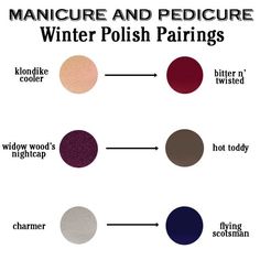 Nails Winter Design, Polish Pairings, Mani Pedi Combos, Nail Polish Combinations, Pedi Ideas, Best Nails, Nails Natural, Nail Colors Winter, Nails Winter