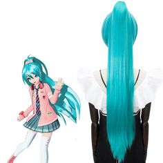 Includin Wig (80cm) 
 Material: Heat Resistant Fiber 
 Gender: Gender-bending available 
 
 If you cannot find and like to buy the costume, wig, shoes, weapon or other accessories of this character, pls not hesitate to contact us 
 Please note that due to different screen resolution, products you receive may have a bit different as the one we show here. Vocaloid Wigs, Diva Cosplay, Vocaloid Figures, Miku Project Diva, Hatsune Miku Project Diva, Project Diva, Cosplay Wig, Cosplay Wigs, Hatsune Miku