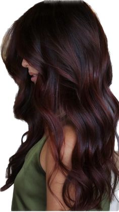 Dark Red Hair Color Ideas, Red Hair Color Ideas, Dark Red Hair Color, Hair Color Underneath, Dark Red Hair, Autumn Look