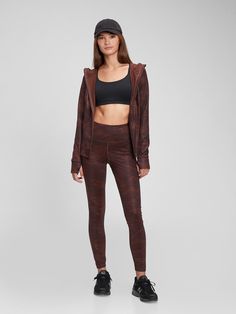 This legging is made with 79% recycled polyester.  Less waste in the world.  More great clothes for you.  Moisture Wicking helps keep your skin dry.  Stretch allows freedom of movement while providing superior shape retention.  Elongating flatlock contouring seams create smooth lines and help prevent chafing.  Smooth, flat, wide waistband. Purple Burgundy, Sansa Stark, Gap Fit, Freedom Of Movement, Smooth Lines, Wide Waistband, Petite Size, Teen Fashion, Moisture Wicking