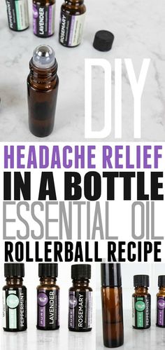 Essential Oil Headache Relief Roller Ball Recipe - The Creek Line House Essential Oil Headache Relief, Headache Relief Essential Oils, Essential Oil Roller Balls, Snoring Remedies, Essential Oils For Headaches, Essential Oils Gifts, Oil Roller, How To Relieve Headaches