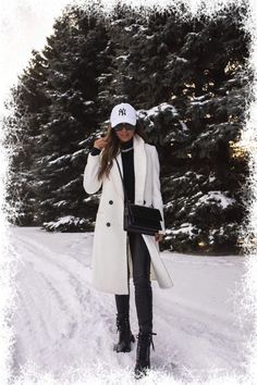 [SponsoredPost] 22 Hot Boots Winter Outfit Insights 2023 To Fuel Your Imagination #tahoe Winter Snow Outfits Dressy, Winter Coat Outfits Snow, Winter Outfits For Turkey, Winter Outfit White Coat, White Leather Coat Outfits, Very Cold Outfits Winter, Chic Snow Outfits, Winter Turkey Outfit, Winter In Turkey Outfit