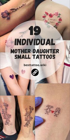 some tattoos that are on the back of women's legs