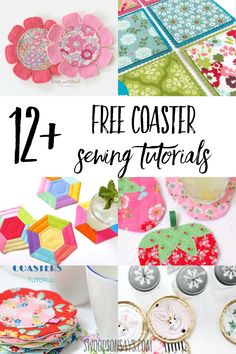 the free coaster sewing pattern is featured in this article