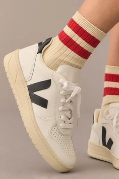 Veja V-10 Sneakers | Anthropologie Veja V10, Veja V 10, Veja Sneakers, Carrie Bradshaw, Black Fits, Shoe Shop, Anthropologie, Sneakers, 10 Things