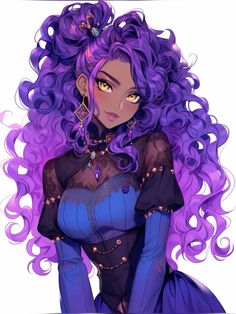 Created using Niji-Journey Character Art Purple Hair, Outfit Ideas For Drawing Female, Purple Hair Character Art, Purple Character Art, Purple Dragonborn, Kalashtar Dnd, Purple Character Design, Purple Hair Oc, Female Dnd Character Art