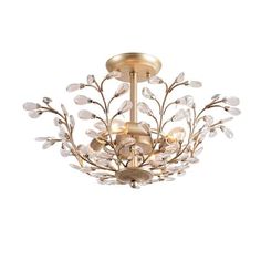 an image of a chandelier with flowers on it